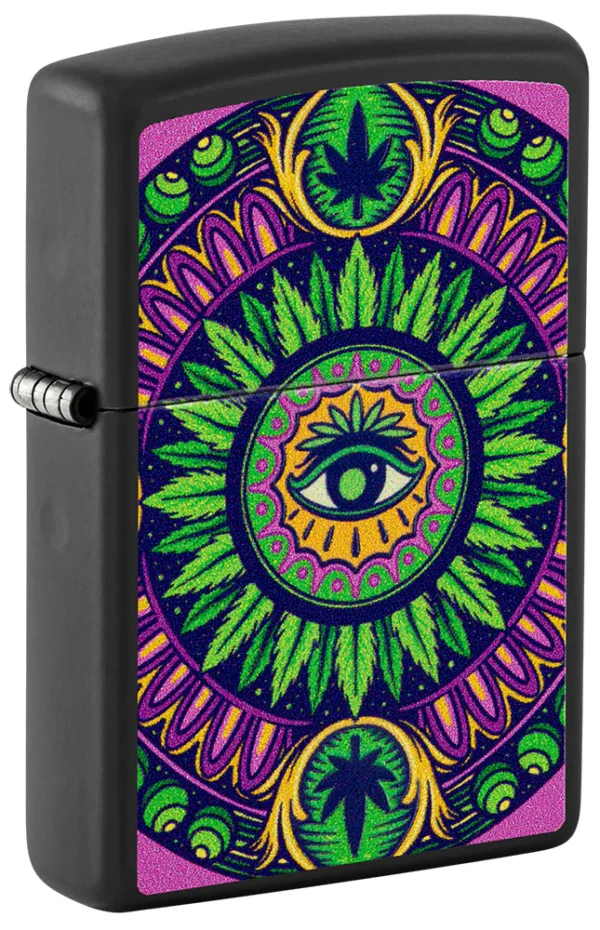 60006550 Zippo tulemasin Cannabis Pattern Design