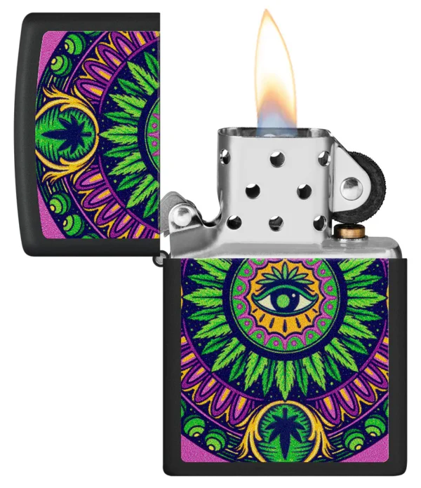 60006550 Zippo tulemasin Cannabis Pattern Design - Image 4