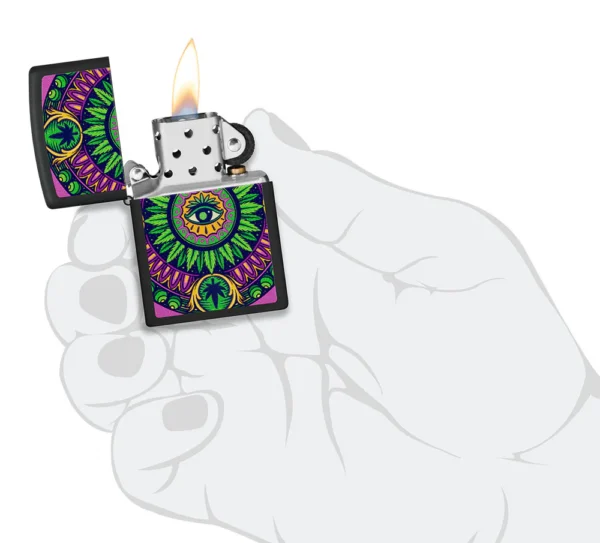 60006550 Zippo tulemasin Cannabis Pattern Design - Image 5