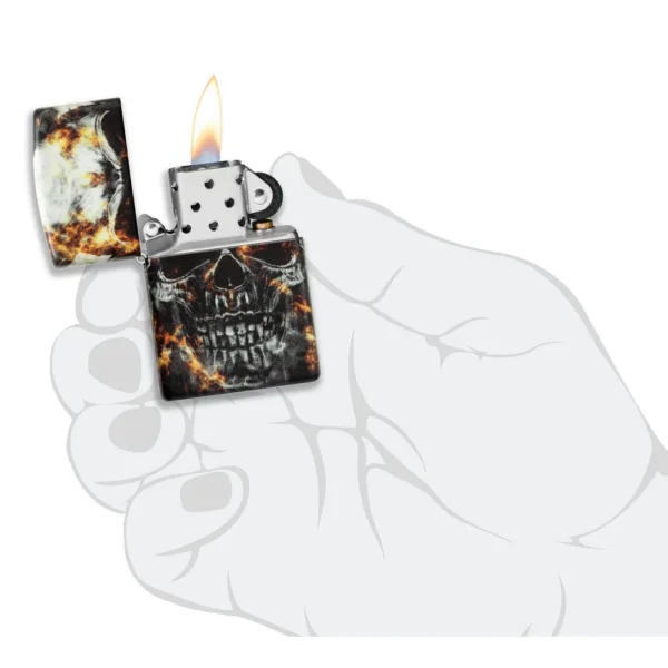 60006136 Zippo tulemasin Smokey Skulls Design - Image 6