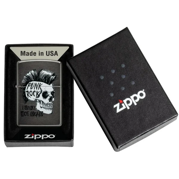 60006559 Zippo tulemasin Punk Rock Skull Design - Image 5
