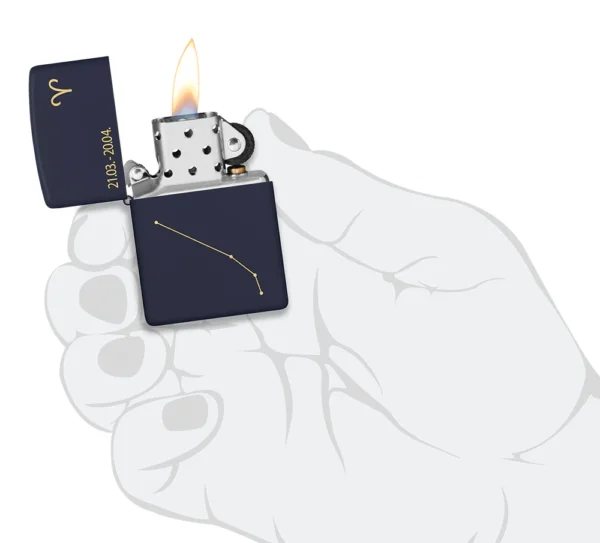 60006932 Zippo tulemasin 239 Zodiac Aries Design - Image 4