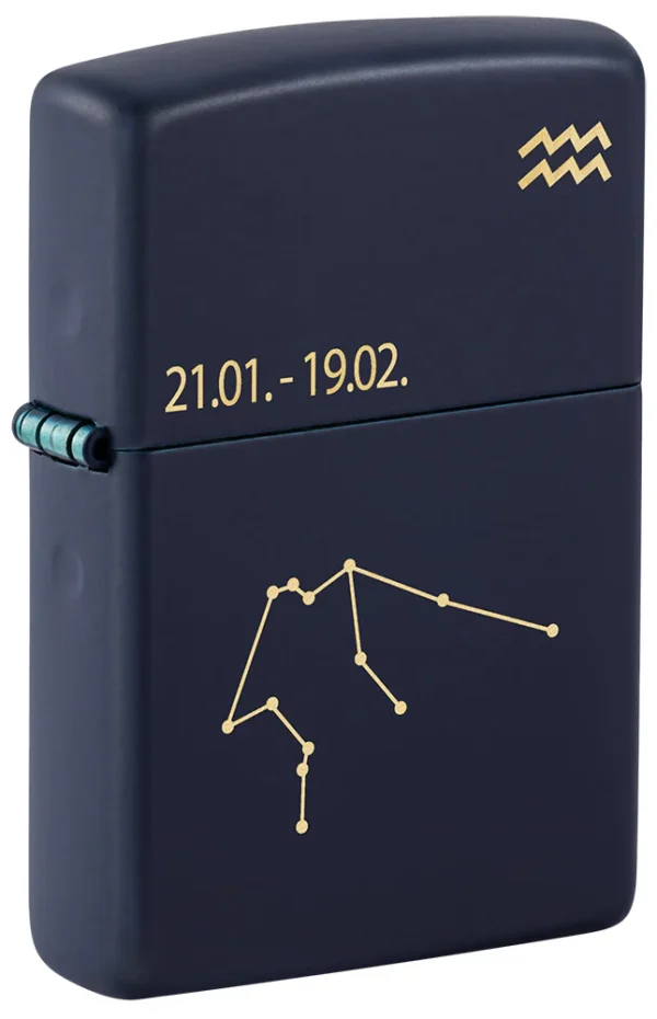 60006942 Zippo tulemasin 239 Zodiac Aquarius Design