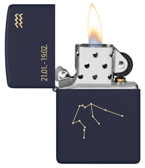 60006942 Zippo tulemasin 239 Zodiac Aquarius Design - Image 3